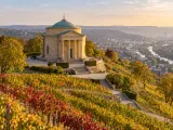 Illustration of Grabkapelle above the Rotenberg vineyards