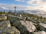 Illustration of Lusen summit Blockmeer in the Bavarian Forest