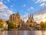 Illustration of Erfurt Cathedral Hill and the Domstufen