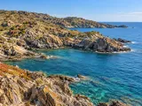 Illustration of Cap de Creus coastal landscape, Costa Brava