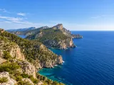 Illustration of Formentor peninsula coast, Mallorca
