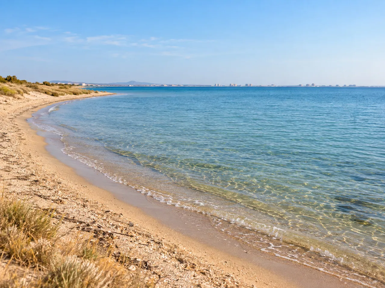 Illustration of Mar Menor shore near Los Alcázares