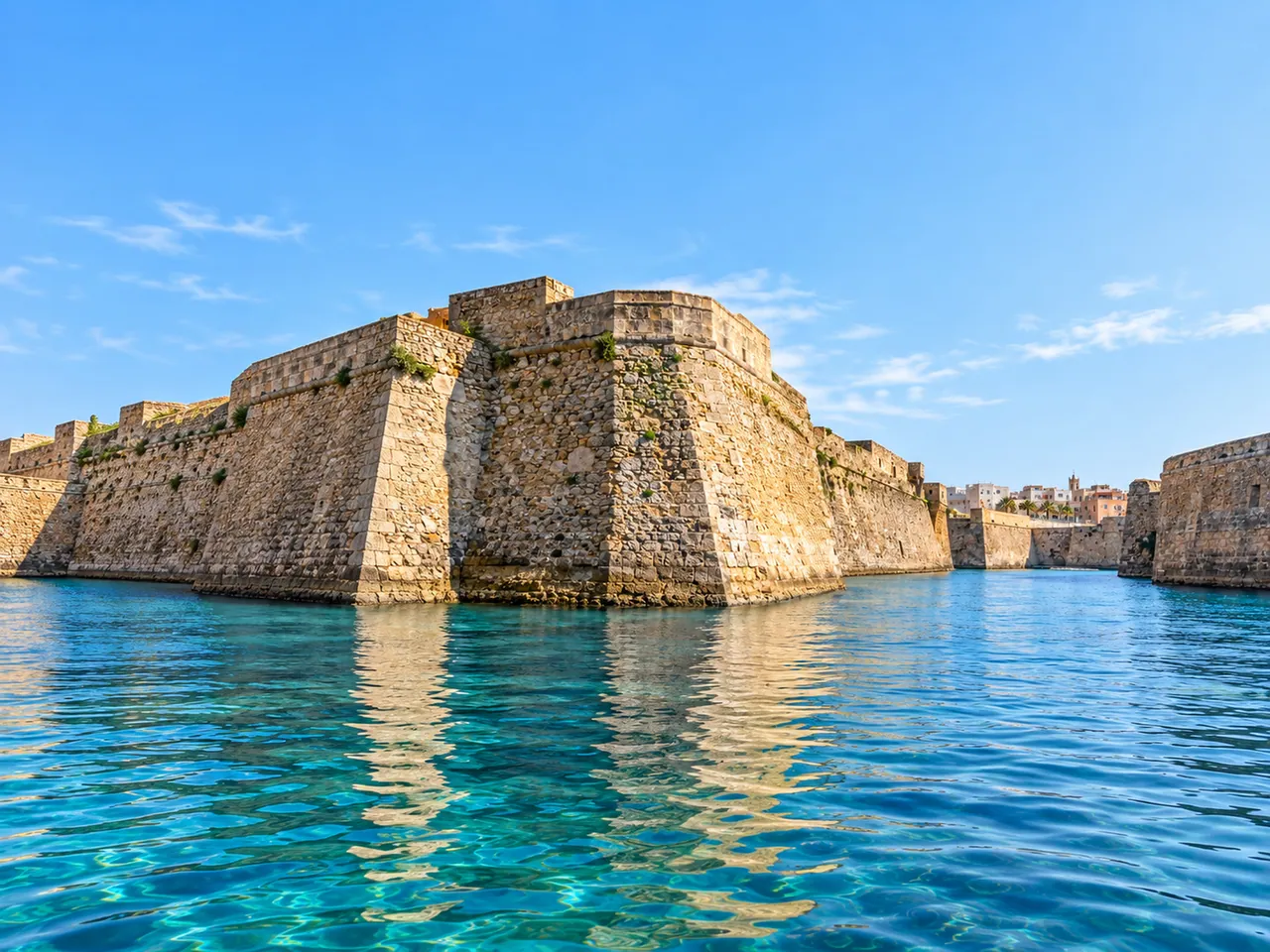 Illustration of Ceuta Royal Walls and tidal moat
