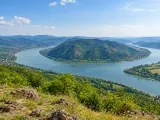 Illustration of Danube Bend near Visegrád