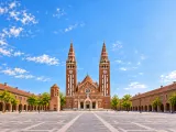 Illustration of Votive Church in Szeged
