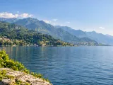 Illustration of Lake Como from the Bellagio shore
