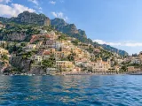 Illustration of Positano coastal town