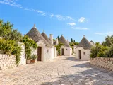 Illustration of Alberobello trulli quarter