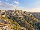 Illustration of Matera Sassi panorama