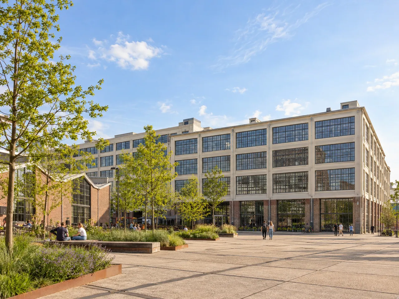 Illustration of Industrial heritage at Strijp-S in Eindhoven