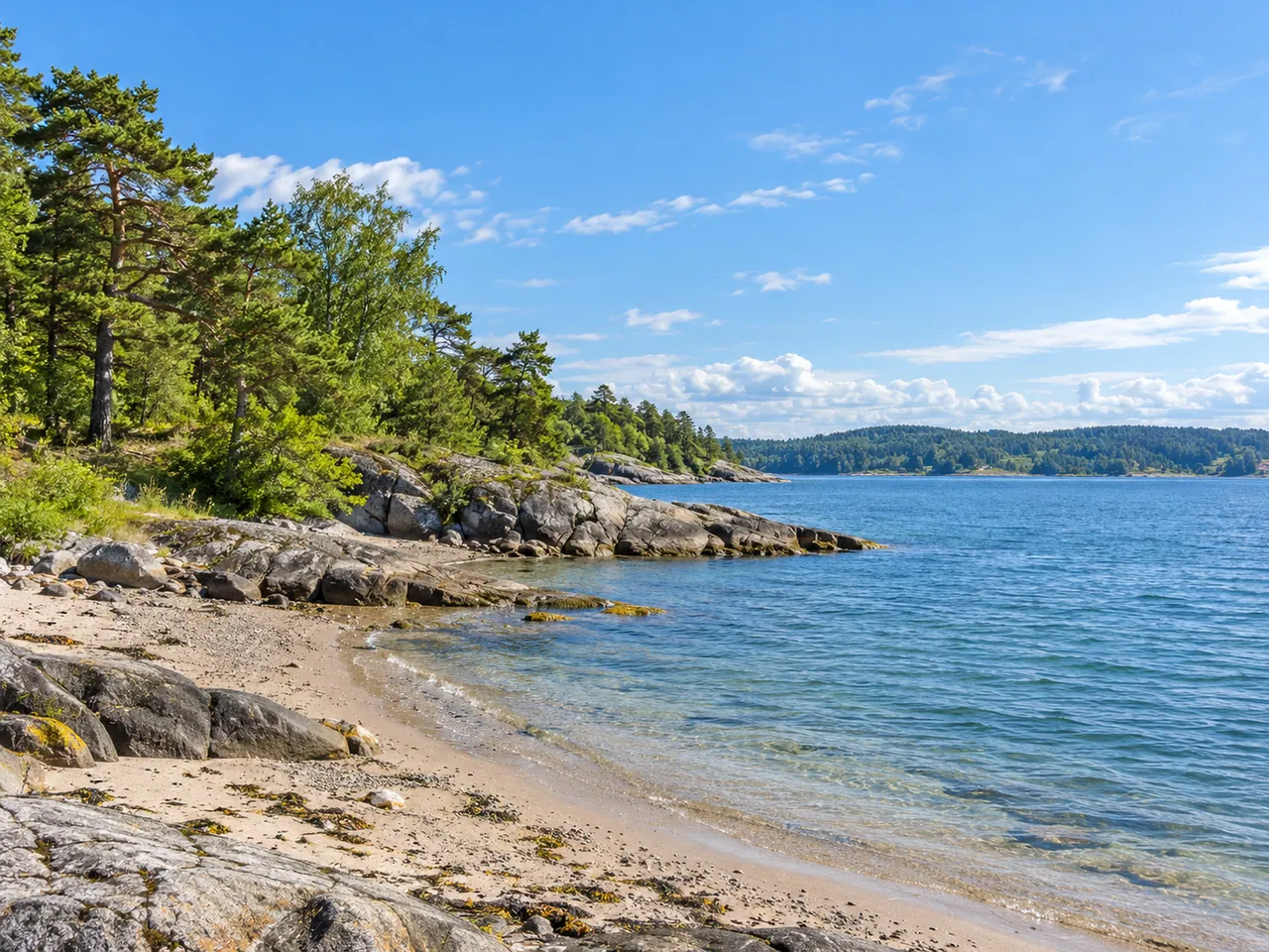Illustration of Representative Bygdøy Oslofjord shore