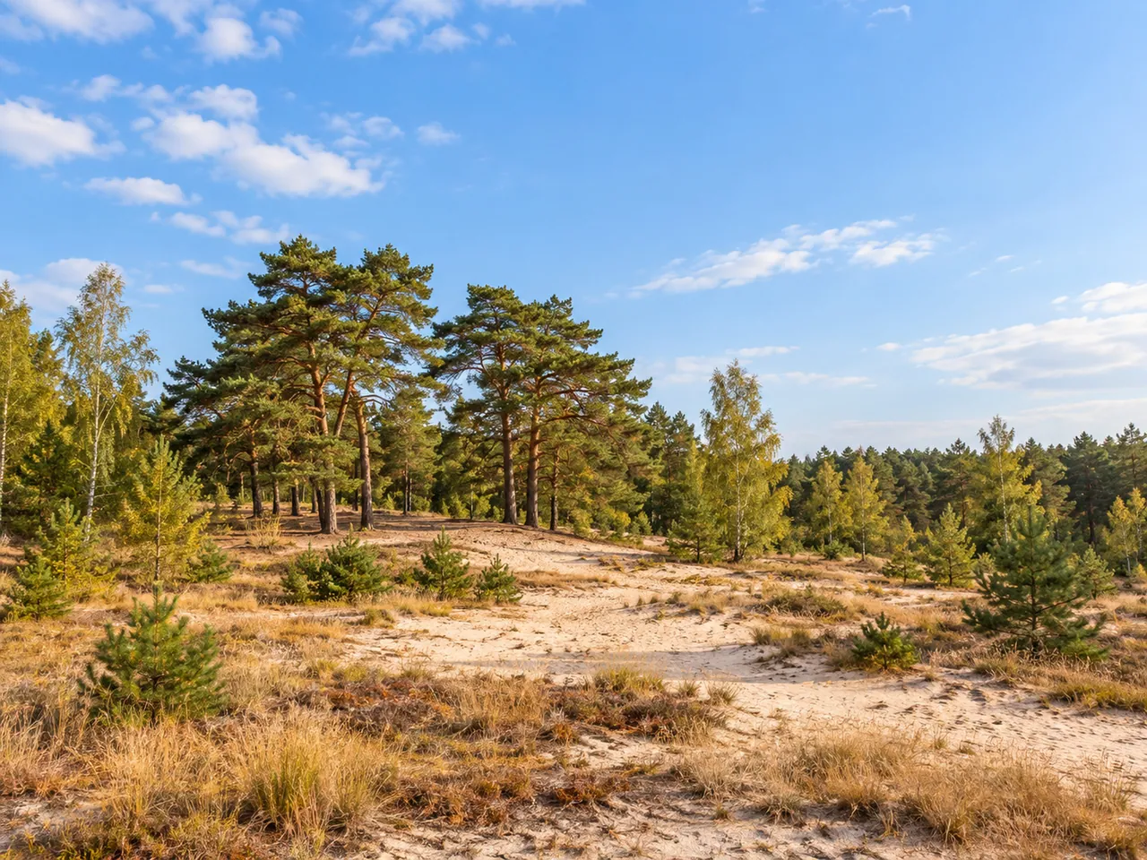Illustration of Representative Kampinos inland dune and pine woodland in Masovia